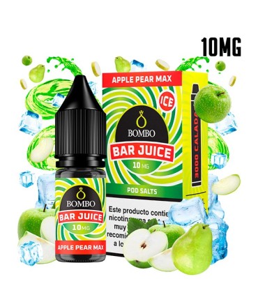 APPLE PEAR MAX ICE 10MG NIC SALT 10ML - BOMBO BAR JUICE