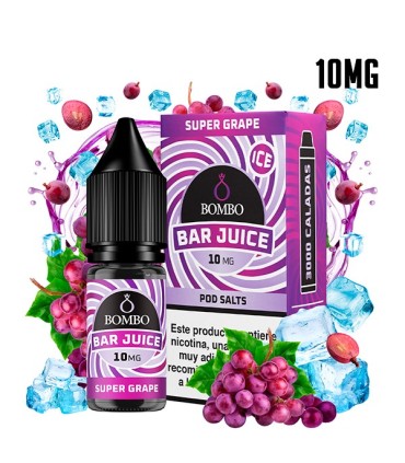 SUPER GRAPE ICE 10MG NIC SALT 10ML - BOMBO BAR JUICE