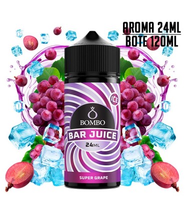 AROMA SUPER GRAPE ICE 24ML/120 LONGFILL - BOMBO BAR JUICE