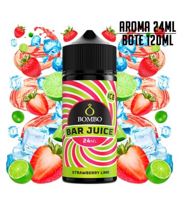 AROMA STRAWBERRY LIME ICE 24ML/120 LONGFILL - BOMBO BAR JUICE