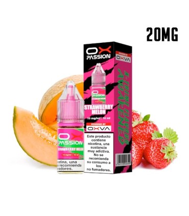 STRAWBERRY MELON 20MG NIC SALT 10ML - OX PASSION
