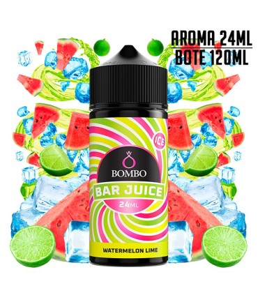 AROMA WATERMELON LIME ICE 24ML/120 LONGFILL - BOMBO BAR JUICE