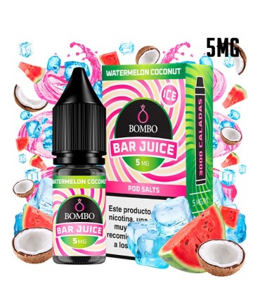 WATERMELON COCONUT ICE 5MG NIC SALT 10ML - BOMBO BAR JUICE