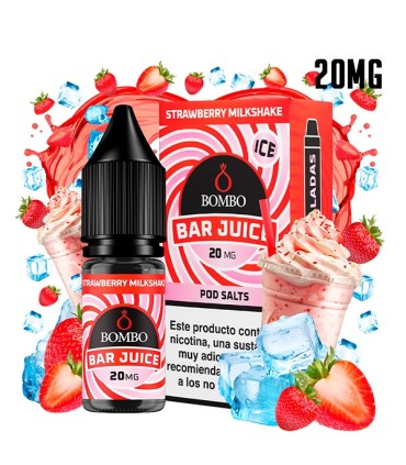 STRAWBERRY MILKSHAKE ICE 20MG NIC SALT 10ML - BOMBO BAR JUICE