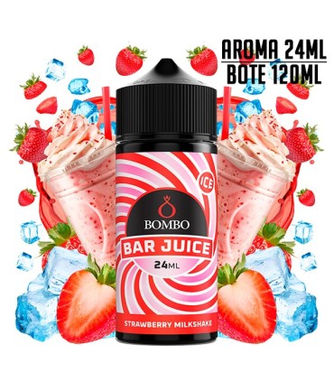 AROMA STRAWBERRY MILKSHAKE ICE 24ML/120 LONGFILL - BOMBO BAR JUICE