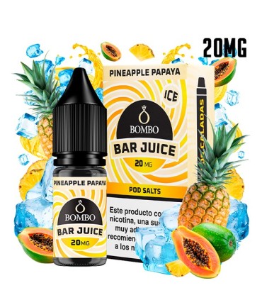 PINEAPPLE PAPAYA ICE 20MG NIC SALT 10ML - BOMBO BAR JUICE