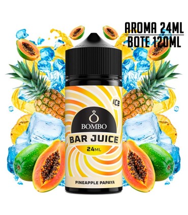 AROMA PINEAPPLE PAPAYA ICE 24ML/120 LONGFILL - BOMBO BAR JUICE