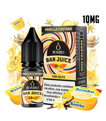 VANILLA CUSTARD 10MG NIC SALT 10ML - BOMBO BAR JUICE