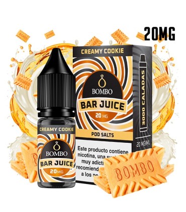 CREAMY COOKIE 20MG NIC SALT 10ML - BOMBO BAR JUICE