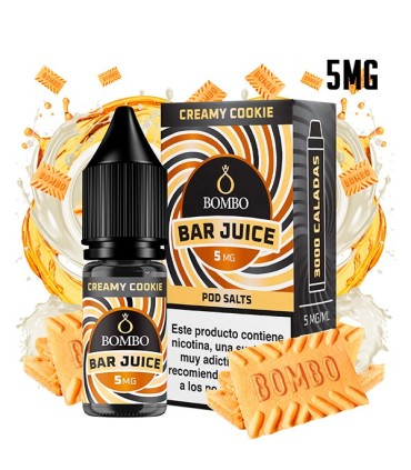 CREAMY COOKIE 5MG NIC SALT 10ML - BOMBO BAR JUICE