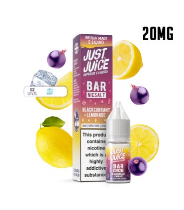 BLACKCURRANT LEMONADE 20MG NIC SALT 10ML - JUST JUICE BAR