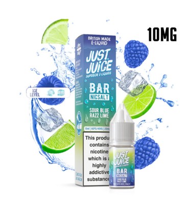SOUR BLUE RAZZ LIME 10MG NIC SALT 10ML - JUST JUICE BAR