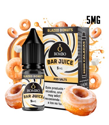 GLAZED DONUTS 5MG NIC SALT 10ML - BOMBO BAR JUICE