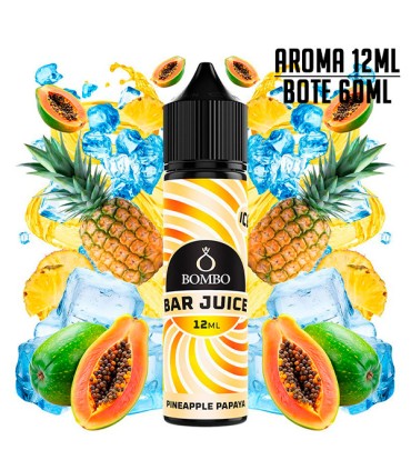 AROMA PINEAPPLE PAPAYA ICE 12ML/60 LONGFILL - BOMBO BAR JUICE