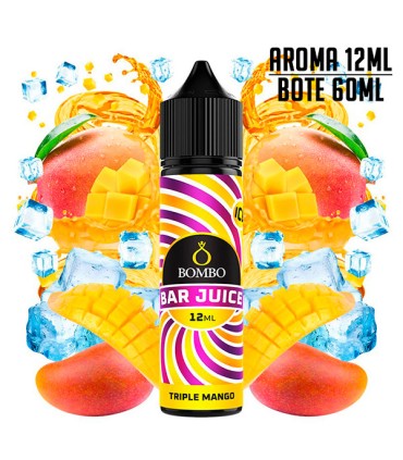 AROMA TRIPLE MANGO ICE 12ML/60 LONGFILL - BOMBO BAR JUICE