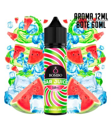 AROMA WATERMELON MAX ICE 12ML/60 LONGFILL - BOMBO BAR JUICE