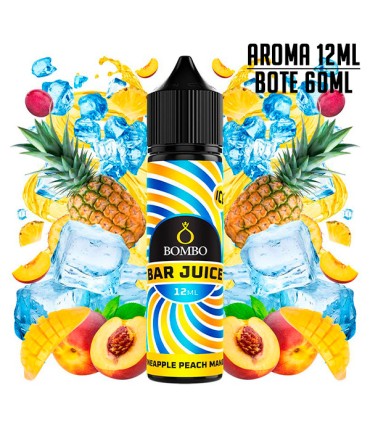 AROMA PINEAPPLE PEACH MANGO ICE 12ML/60 LONGFILL - BOMBO BAR JUICE