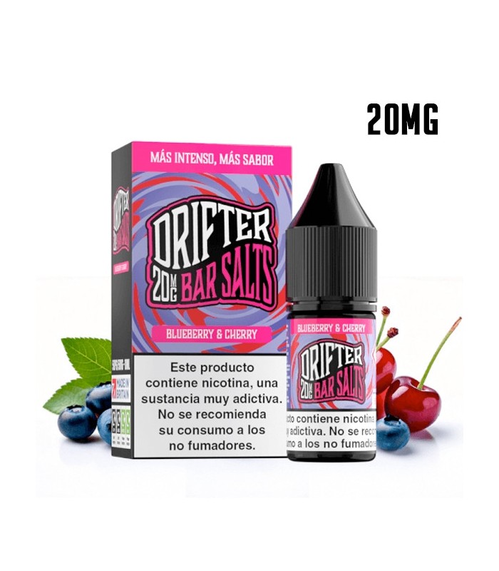 BLUEBERRY & CHERRY 20MG NIC SALT 10ML - DRIFTER SALTS