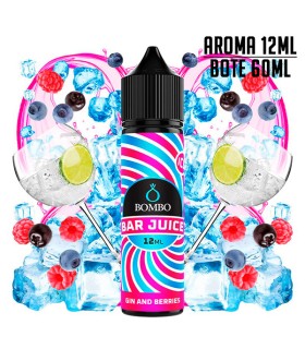 AROMA GIN AND BERRIES ICE 12ML/60 LONGFILL - BOMBO BAR JUICE