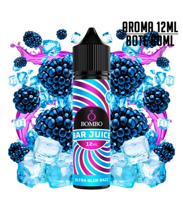 AROMA ULTRA BLUE RAZZ ICE 12ML/60 LONGFILL - BOMBO BAR JUICE