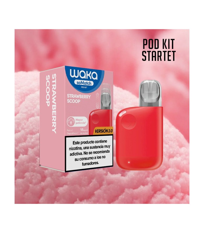 WAKA SOMATCH MINI POD KIT STRAWBERRY SCOOP