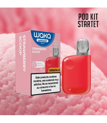 WAKA SOMATCH MINI POD KIT STRAWBERRY SCOOP