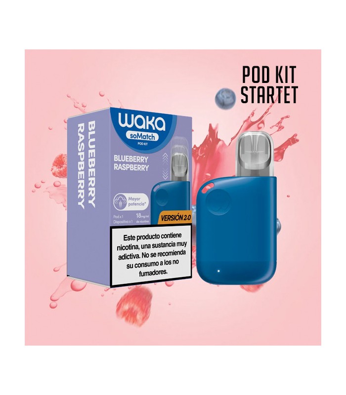 WAKA SOMATCH MINI POD KIT BLUEBERRY RASPBERRY