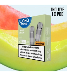 1 X WAKA SOMATCH MINI POD TRIPLE MELON 18MG