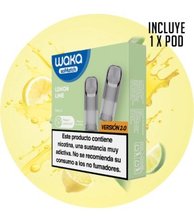 1 X WAKA SOMATCH MINI POD LEMON LIME 18MG