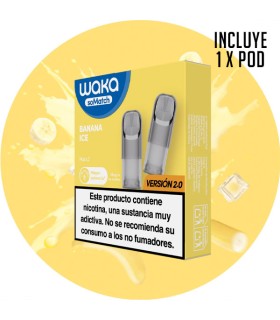 1 X WAKA SOMATCH MINI POD BANANA ICE 18MG