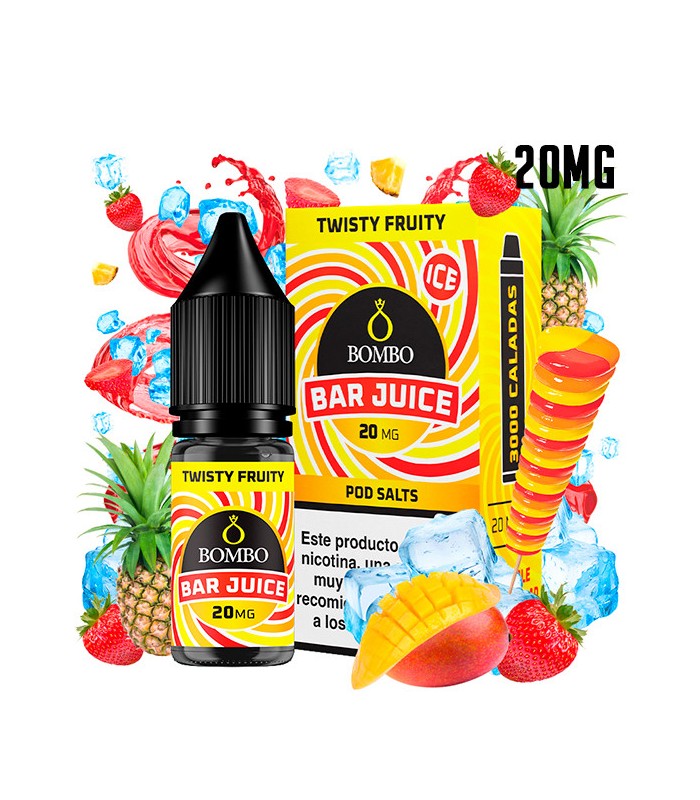 TWISTY FRUITY ICE 20MG NIC SALT 10ML - BOMBO BAR JUICE