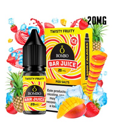 TWISTY FRUITY ICE 20MG NIC SALT 10ML - BOMBO BAR JUICE