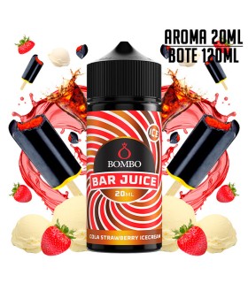 AROMA COLA STRAWBERRY ICE CREAM ICE 20ML/120 LONGFILL - BOMBO BAR JUICE