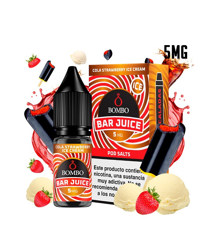 COLA STRAWBERRY ICE CREAM ICE 5MG NIC SALT 10ML - BOMBO BAR JUICE