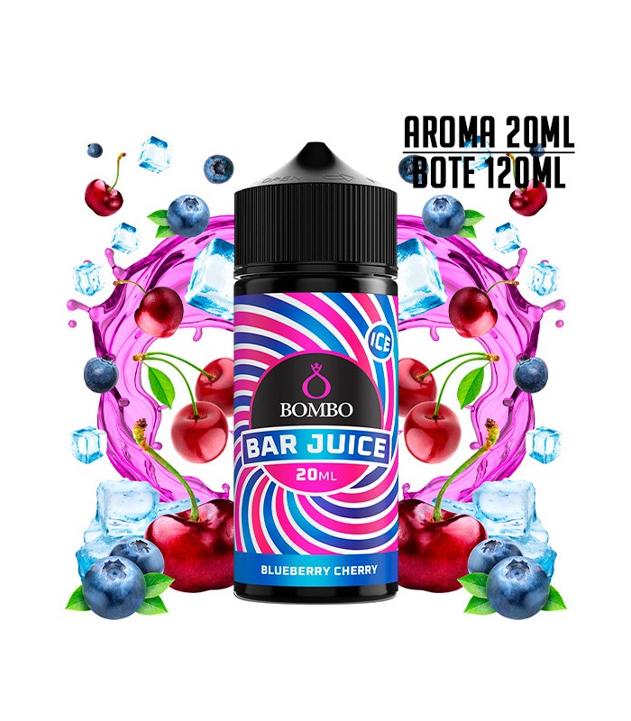 AROMA BLUEBERRY CHERRY ICE 20ML/120 LONGFILL - BOMBO BAR JUICE