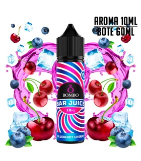 AROMA BLUEBERRY CHERRY ICE 10ML/60 LONGFILL - BOMBO BAR JUICE