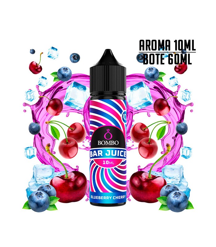 AROMA BLUEBERRY CHERRY ICE 10ML/60 LONGFILL - BOMBO BAR JUICE