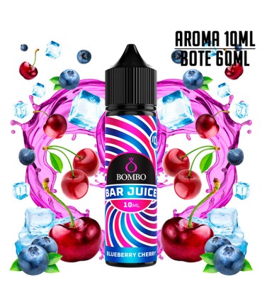 AROMA BLUEBERRY CHERRY ICE 10ML/60 LONGFILL - BOMBO BAR JUICE