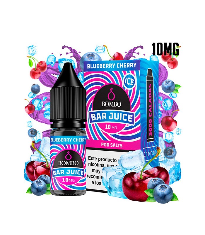 BLUEBERRY CHERRY ICE 10MG NIC SALT 10ML - BOMBO BAR JUICE