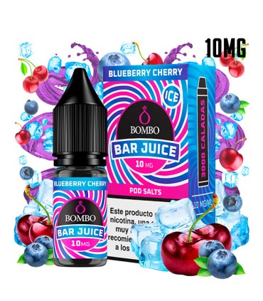 BLUEBERRY CHERRY ICE 10MG NIC SALT 10ML - BOMBO BAR JUICE