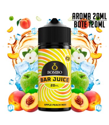 AROMA APPLE PEACH MAX ICE 20ML/120 LONGFILL - BOMBO BAR JUICE