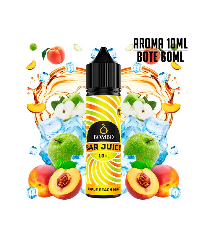 AROMA APPLE PEACH MAX ICE 10ML/60 LONGFILL - BOMBO BAR JUICE