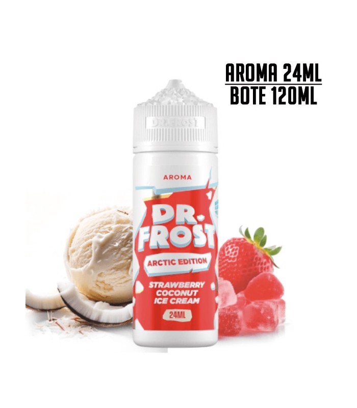 AROMA STRAWBERRY COCONUT ICE CREAM 24ML/120 LONGFILL - DR FROST