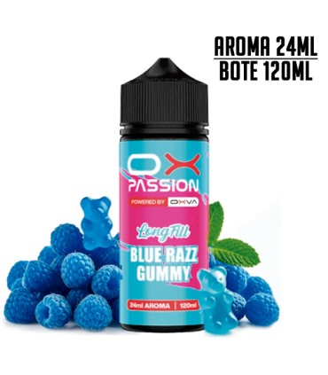 AROMA BLUE RAZZ GUMMY 24ML/120 LONGFILL - OX PASSION