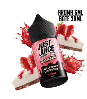 AROMA STRAWBERRY CHEESECAKE 6ML/30 LONGFILL - JUST JUICE DESSERTS