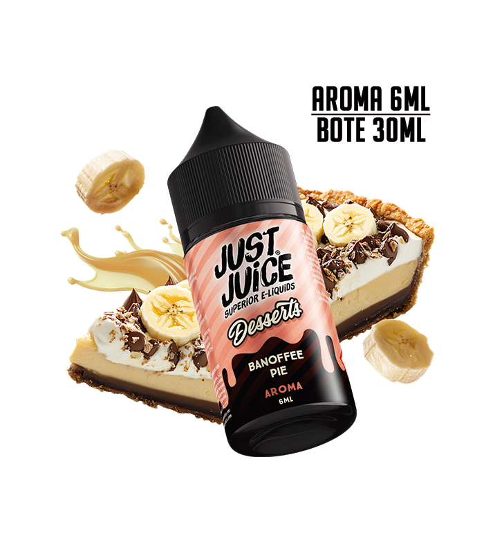 AROMA BANOFFEE PIE 6ML/30 LONGFILL - JUST JUICE DESSERTS