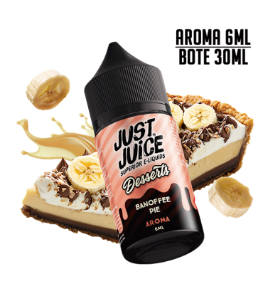 AROMA BANOFFEE PIE 6ML/30 LONGFILL - JUST JUICE DESSERTS