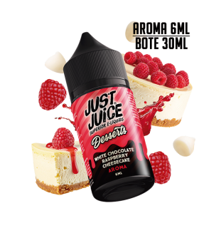 AROMA WHITE CHOCOLATE RASPBERRY CHEESECAKE 6ML/30 LONGFILL - JUST JUICE DESSERTS