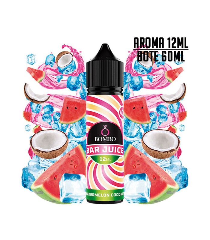 AROMA WATERMELON COCONUT ICE 12ML/120 LONGFILL - BOMBO BAR JUICE
