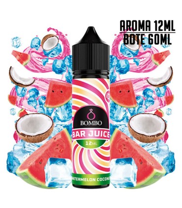 AROMA WATERMELON COCONUT ICE 12ML/120 LONGFILL - BOMBO BAR JUICE